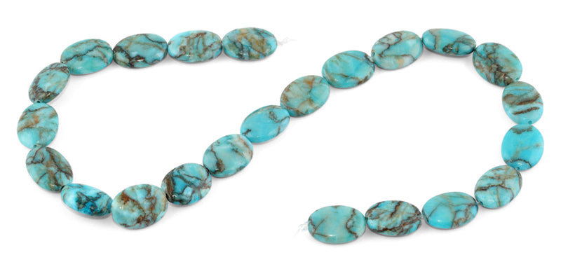13x18MM Turquoise Oval Gemstone Beads