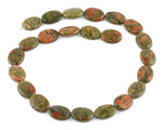 13x18MM Unakite Oval Gemstone Beads