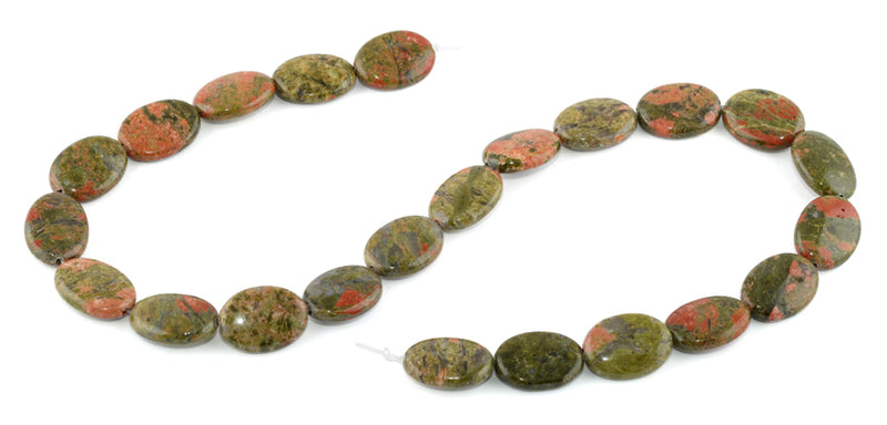 13x18MM Unakite Oval Gemstone Beads