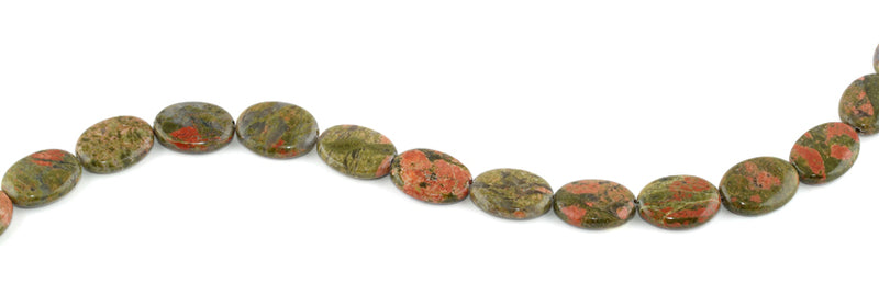 13x18MM Unakite Oval Gemstone Beads