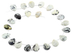 13x18MM White Turquoise Jasper Pear Gemstone Beads