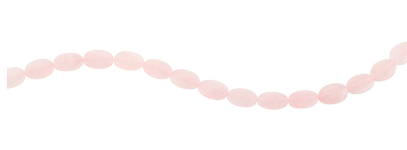 10x14mm Oval Plain Rose Quartz Gem Stone Beads