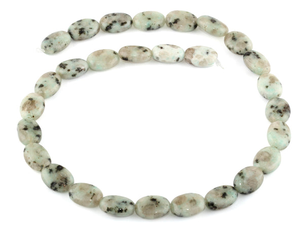 14x10MM Sesame Jasper Puffy Oval Gemstone Beads