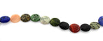 15mm Plain Disc Multi-stones Gem Stone Beads