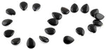15x20MM Black Agate Drop Gemstone Beads