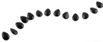 15x20MM Black Agate Drop Gemstone Beads
