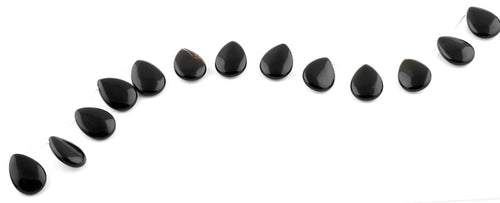 15x20MM Black Agate Drop Gemstone Beads
