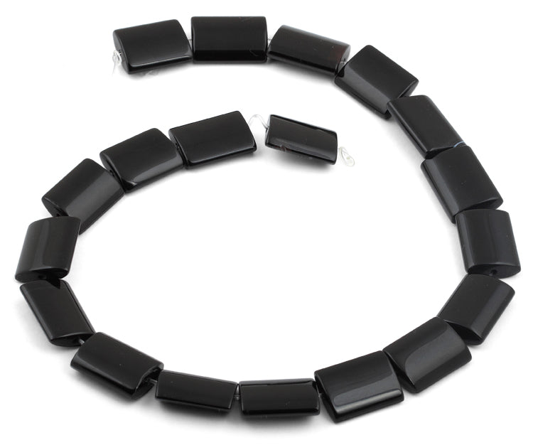 15x20mm Black Onyx Rectangular Beads
