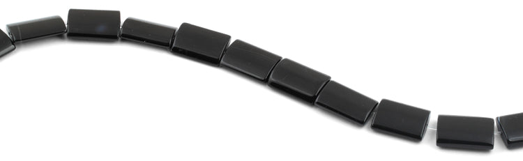 15x20mm Black Onyx Rectangular Beads