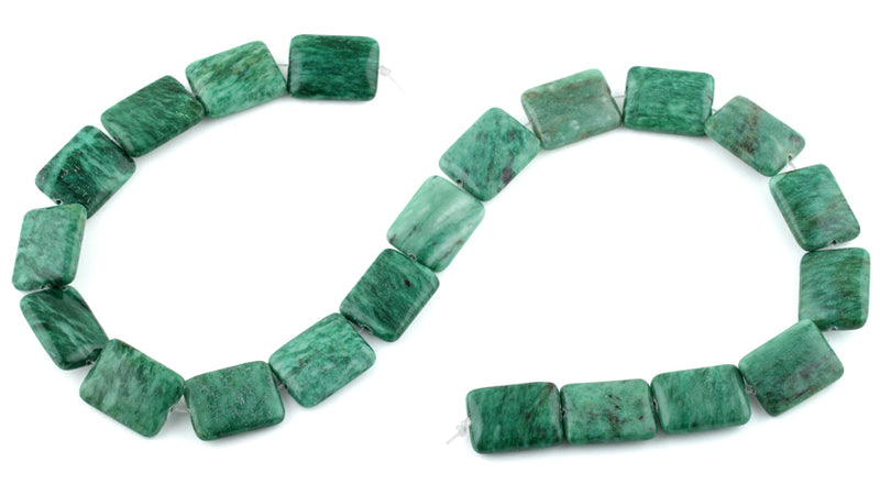 15x20MM Brazil Rainforest Jasper Rectangular Gemstone Beads