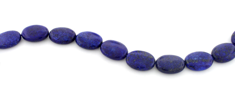 15x20mm Dyed Lapis Lazuli Oval Gem Stone Beads