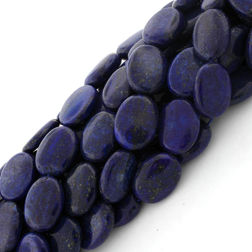 15x20mm Dyed Lapis Lazuli Oval Gem Stone Beads