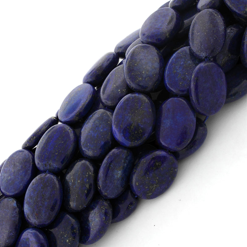 15x20mm Dyed Lapis Lazuli Oval Gem Stone Beads