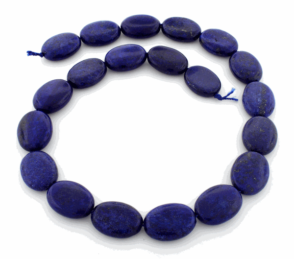 15x20mm Dyed Lapis Lazuli Oval Gem Stone Beads