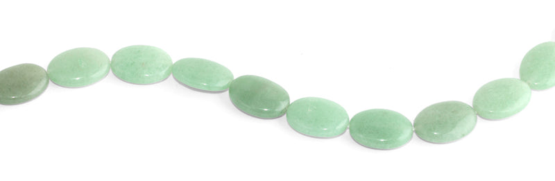 15x20MM Green Aventurine Oval Gemstone Beads