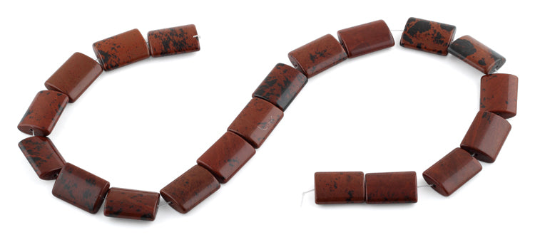 15x20MM Mahogany Obsidian Rectangle Gemstone Beads