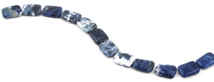 15x20mm Sodalite Rectangular Beads