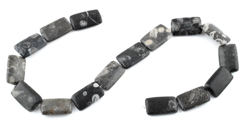 15x25MM Bull Eye Jasper Rectangular Gemstone Beads