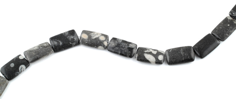 15x25MM Bull Eye Jasper Rectangular Gemstone Beads