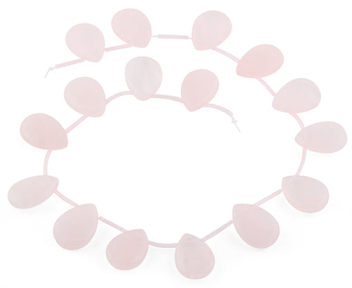 17x24MM Rose Quartz Pear Gemstone Beads
