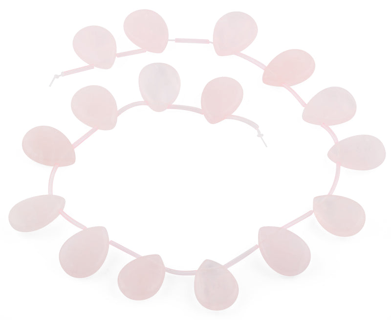17x24MM Rose Quartz Pear Gemstone Beads