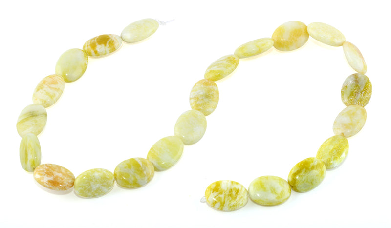 18x13MM Pineapple Jasper Puffy Oval Gemstone Beads