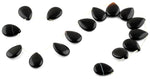 18x25MM Black Agate Drop Gemstone Beads