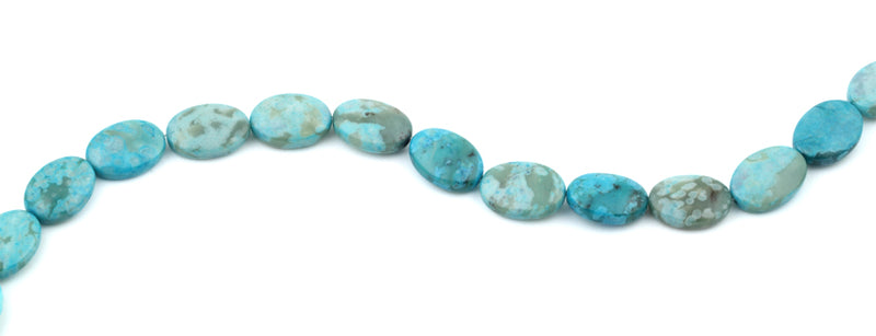 13x18MM Dyed Turquoise Jasper Oval Gemstone Beads