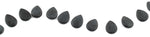 18x25MM Frosted Blackstone Gemstone Beads
