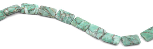 18x25mm Green Matrix Rectangular Beads