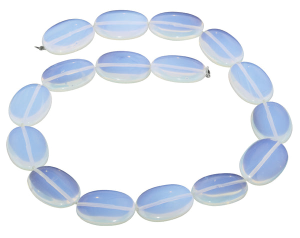 18x25MM Transparent Opalite Glass Oval Gemstone beads