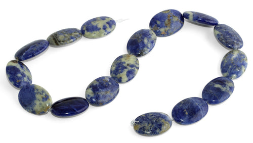 18x25MM Sodalite Oval Gemstone Beads