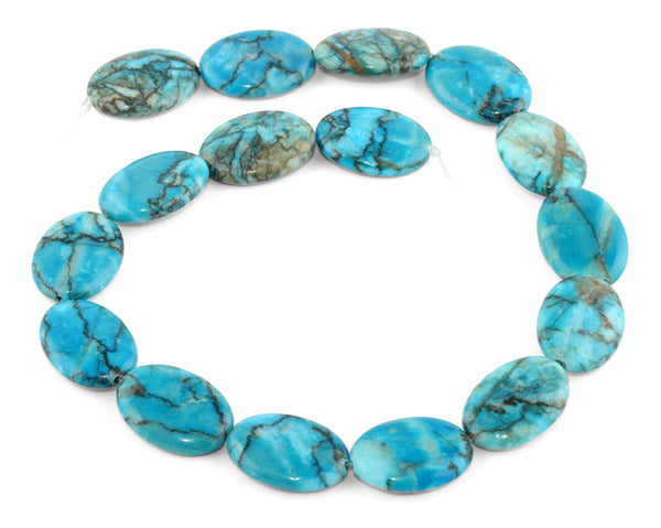 18x25MM Turquoise Oval Gemstone Beads