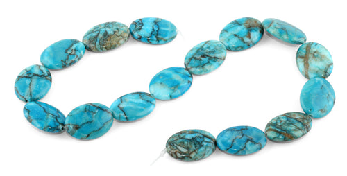 18x25MM Turquoise Oval Gemstone Beads