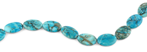 18x25MM Turquoise Oval Gemstone Beads