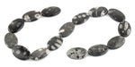 18x28MM Bull Eye Jasper Oval Gemstone Beads