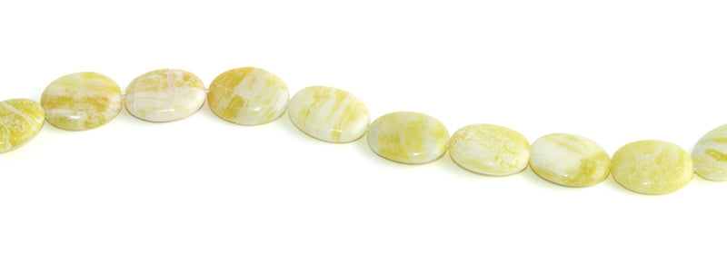 20x15MM Pineapple Jasper Puffy Oval Gemstone Beads
