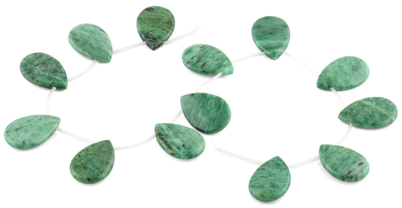 20x30MM Brazil Rainforest Jasper Pear Gemstone Beads