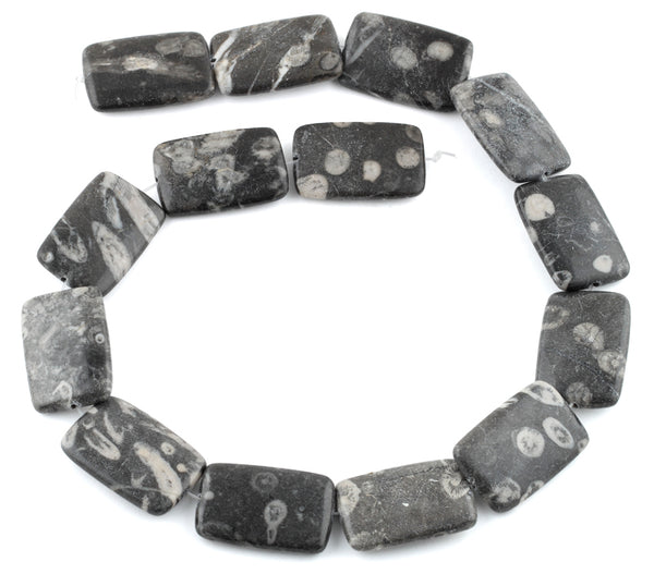 20x30MM Bull Eye Jasper Rectangular Gemstone Beads