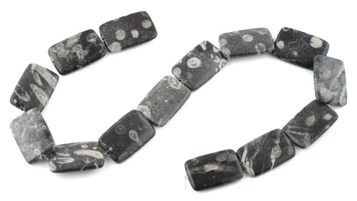 20x30MM Bull Eye Jasper Rectangular Gemstone Beads