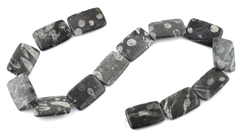 20x30MM Bull Eye Jasper Rectangular Gemstone Beads