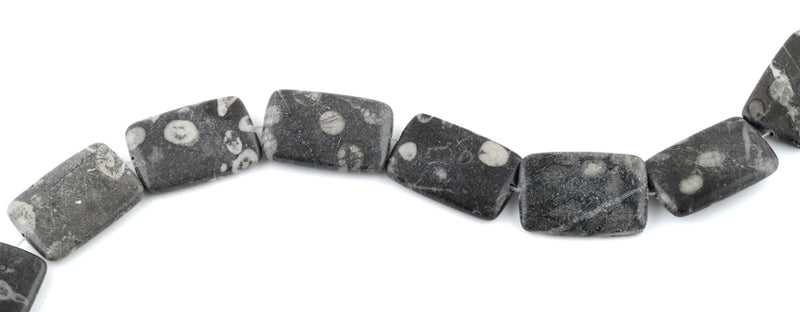 20x30MM Bull Eye Jasper Rectangular Gemstone Beads