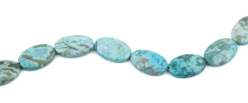 20x30MM Dyed Turquoise Jasper Oval Gemstone Beads