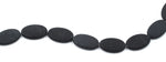 20x30MM Frosted Blackstone Oval Gemstone Beads