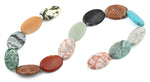 20x30MM Multi-stones Puffy Oval Gemstone Beads