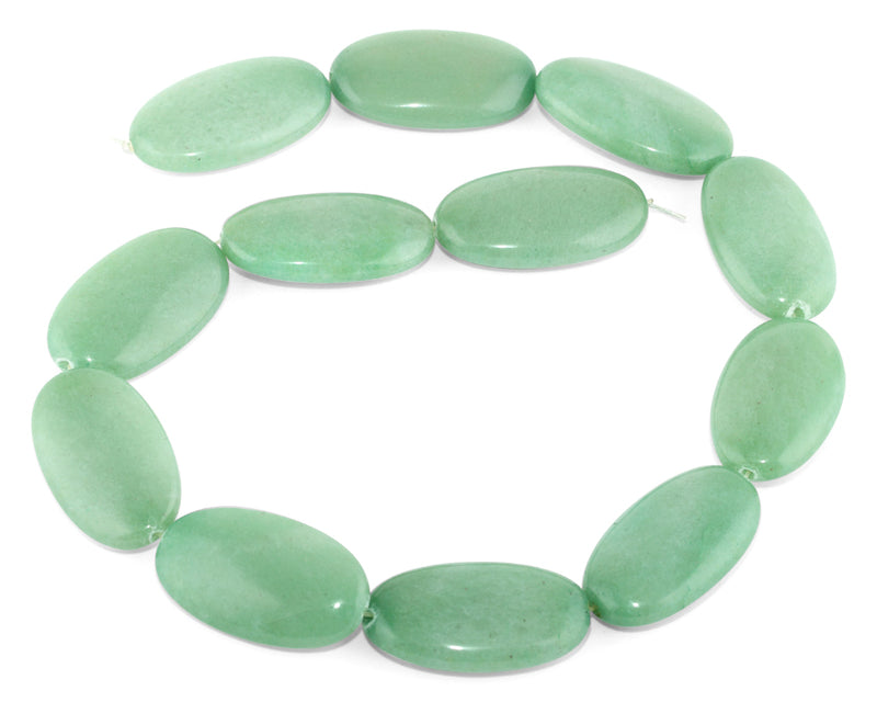 20x35MM Green Aventurine Oval Gemstone Beads