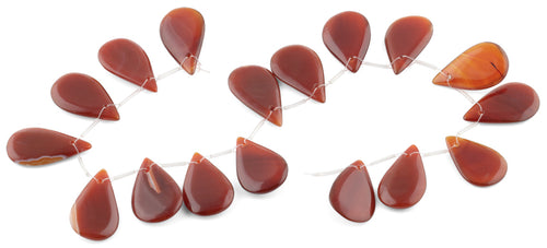 22x30MM Red Agate Oval Gemstone Beads