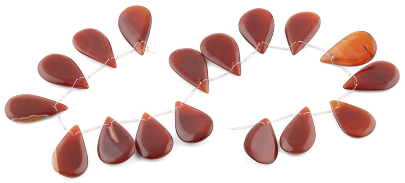 22x30MM Red Agate Oval Gemstone Beads