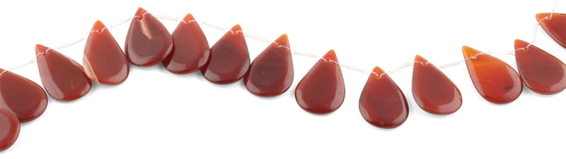 22x30MM Red Agate Oval Gemstone Beads