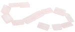 22x30mm Rose Quartz Rectangular Beads